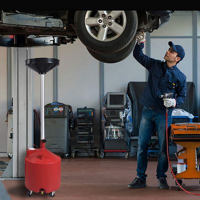 4 τροχίσκοι διευθετήσιμη φορητή δεξαμενή αγωγών πετρελαίου 18 γαλονιού